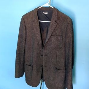 Merona - Slim Fit Brown Tweed Sport Coat